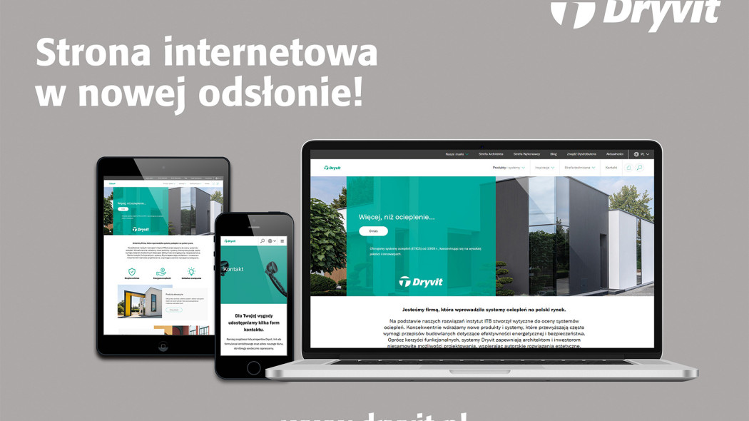 Strona internetowa marki Dryvit już dostępna w nowej odsłonie