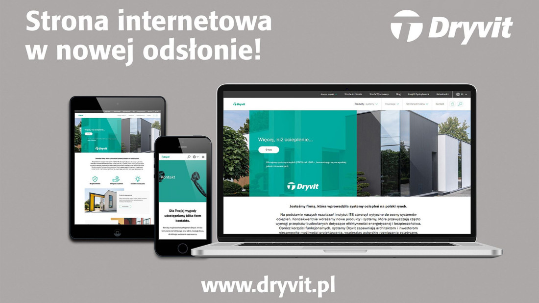 Strona internetowa marki Dryvit już dostępna w nowej odsłonie