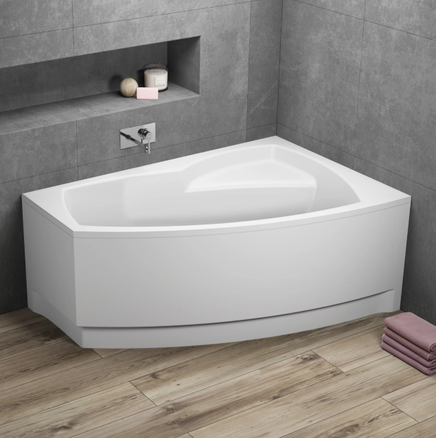 Atutem wanny asymetrycznej FRIDA jest stabilna i mocna konstrukcja.