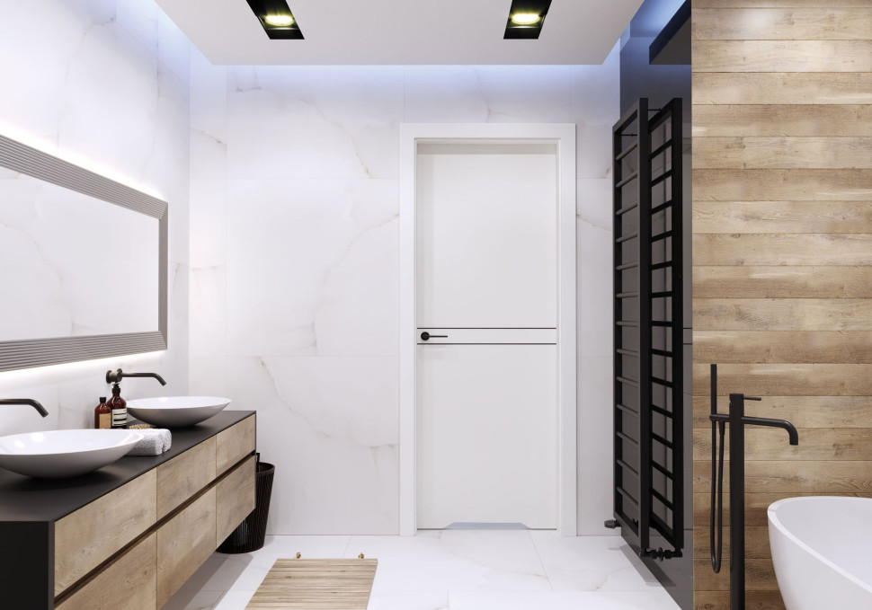 Drzwi wewnętrzne PORTA DESIRE model 4, Lakier UV Premium Plus w kolorze Białym