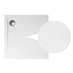 Brodzik posadzkowy kwadratowy GEOS struktura kamienia