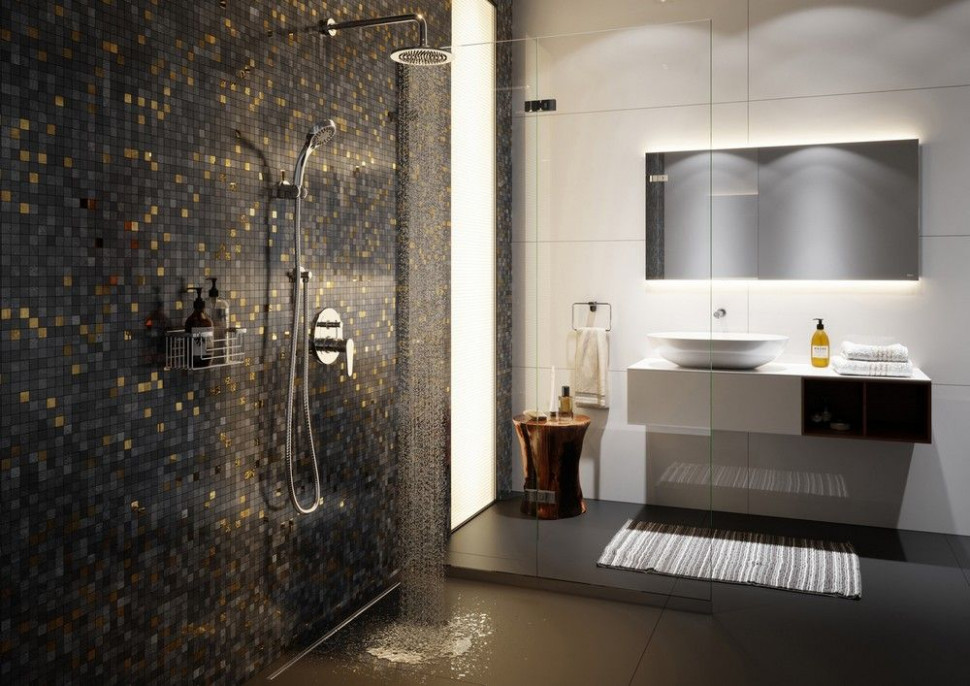 ALGEO - bateria natryskowa podtynkowa 2-funkcyjna, SERA - punktowy zestaw natryskowy