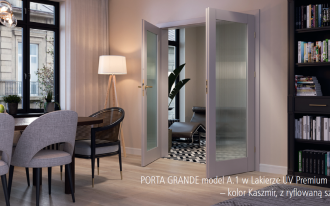 Szyba ryflowana w trendzie vintage w kolekcji PORTA GRANDE