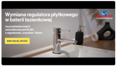 Wymiana regulatora płytkowego w baterii łazienkowej
