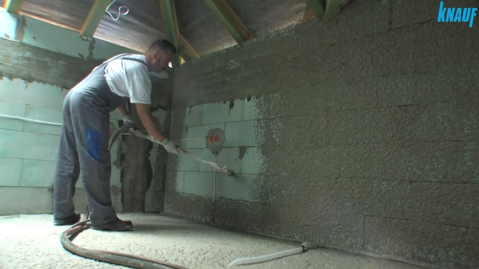 Tynki cementowo-wapienny Knauf: obrzutka