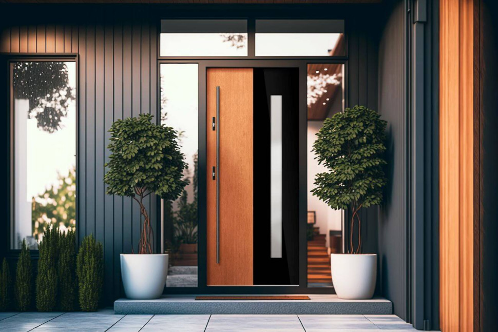 Drzwi zewnętrzne przeszklone