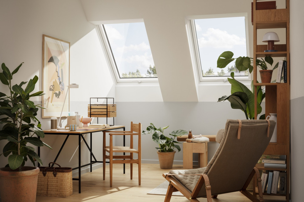 Dwa okna dachowe Velux