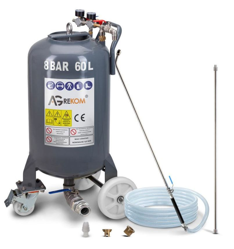 Agregat pneumatyczny do bielenia wapnem ze zbiornikiem 60 l