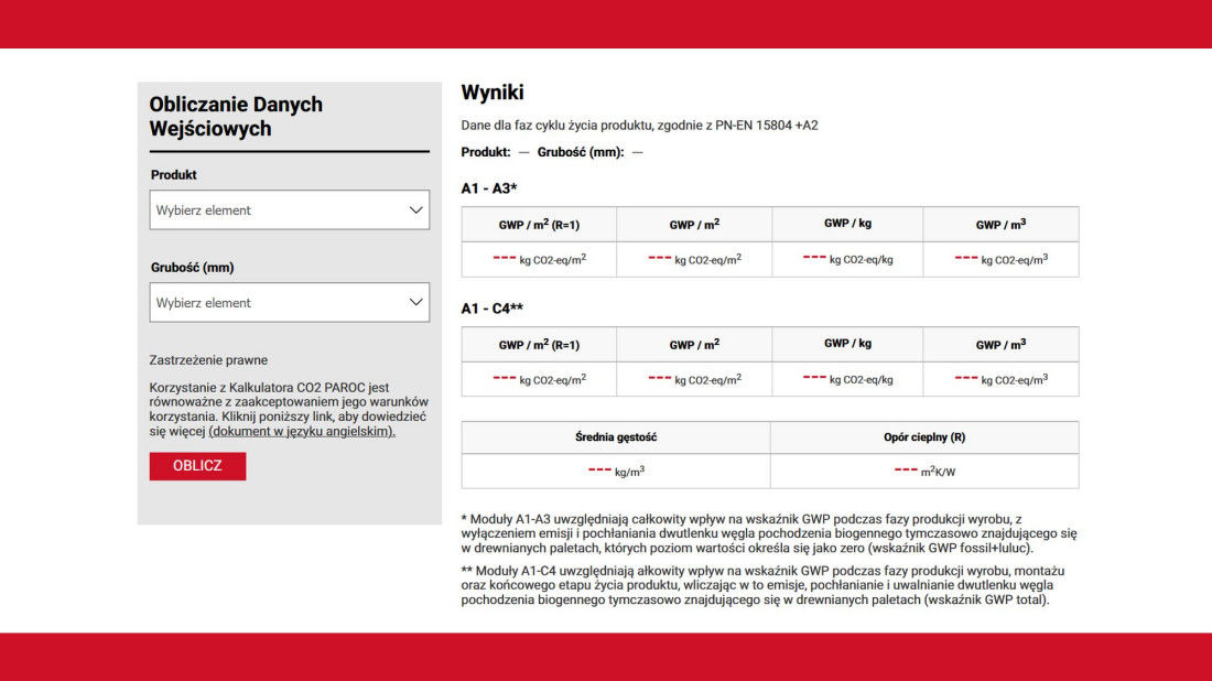 Zaprojektuj budynek o minimalnym śladzie węglowym dzięki kalkulatorowi PAROC