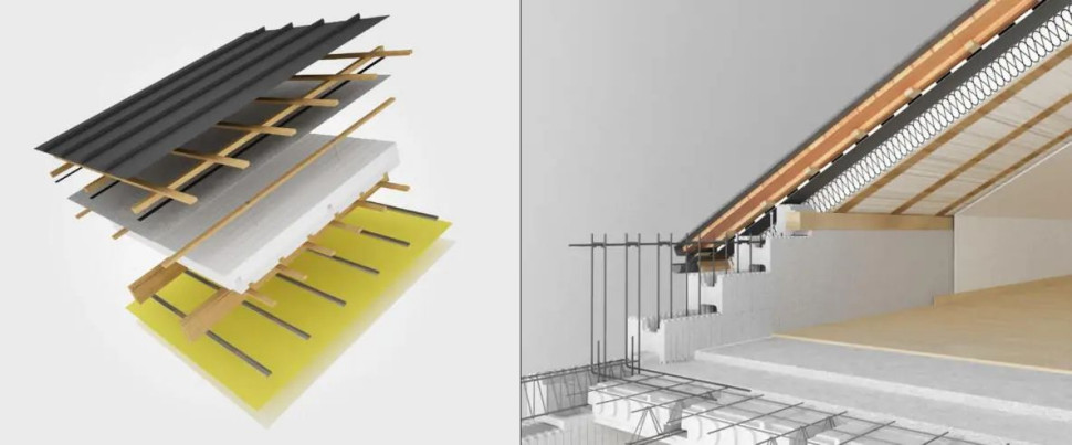Płyty dachowe w budynkach wzniesionych w technologii IZODOM