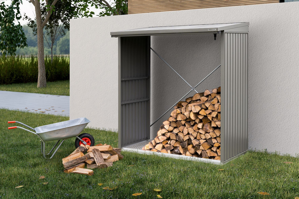 Stojak na drewno Classic ze standardowym usztywnieniem krzyżowym