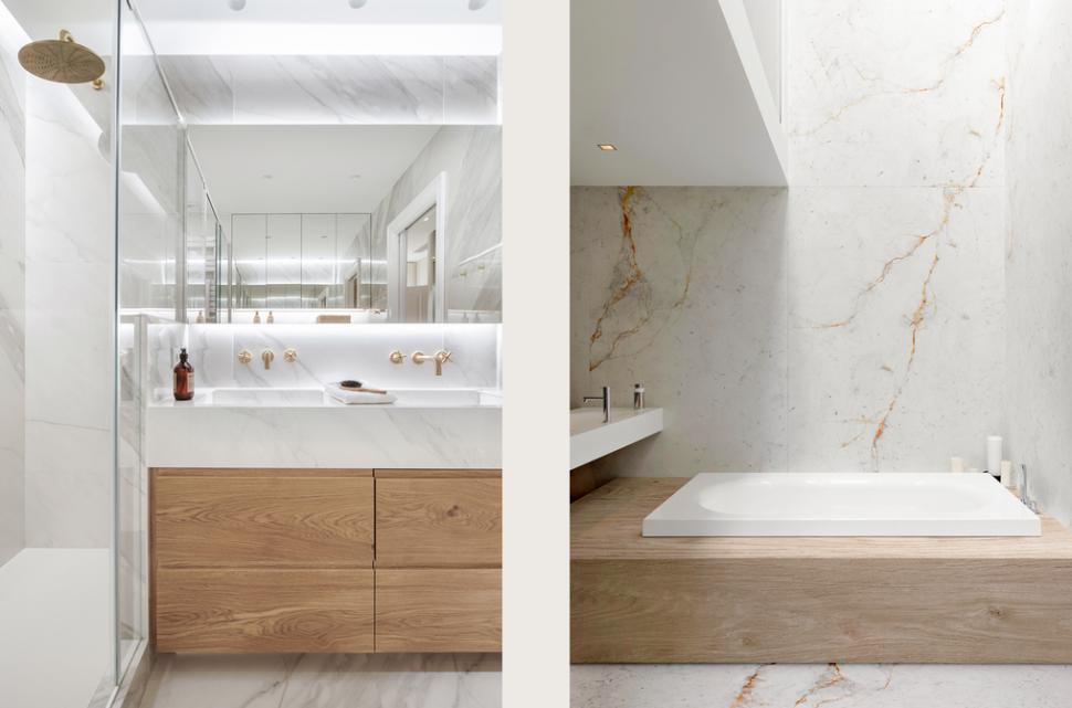 Połączenie bieli z drewnem to klasyczne i ponadczasowe rozwiązanie.