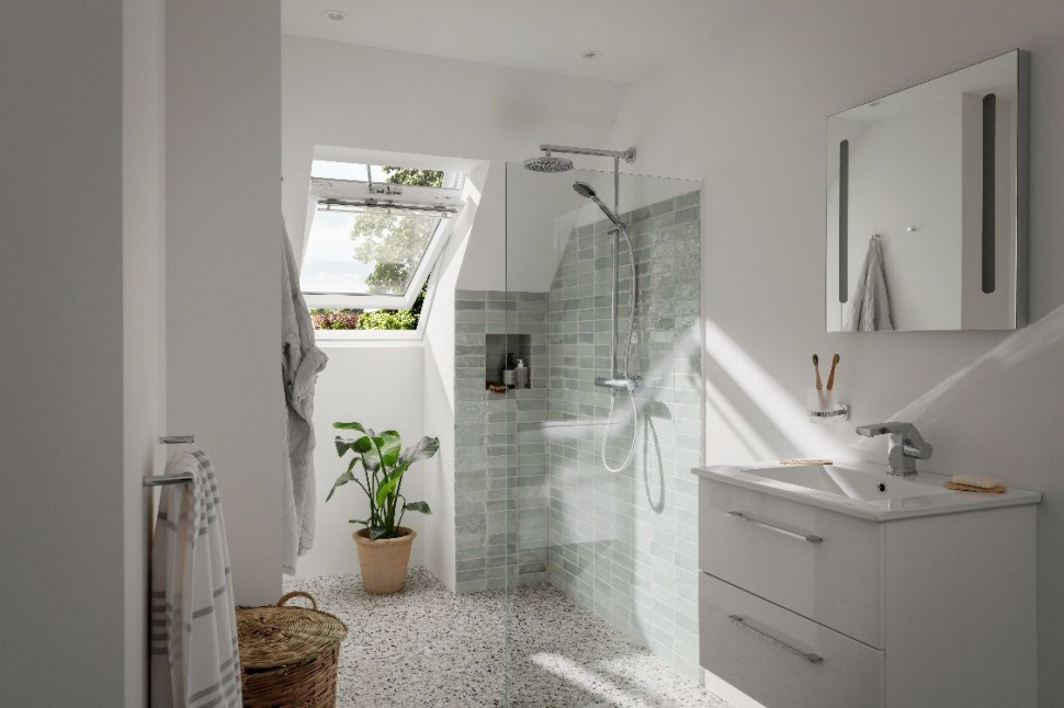 Okno dachowe w łazience