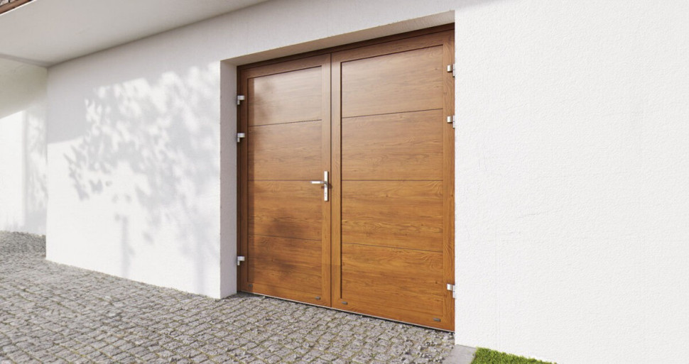 Bramy rozwierne KRISHOME z tłoczeniem poziomym