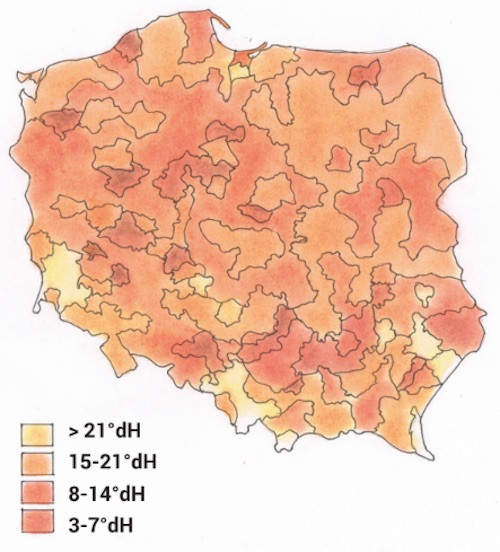 twardość wody polska