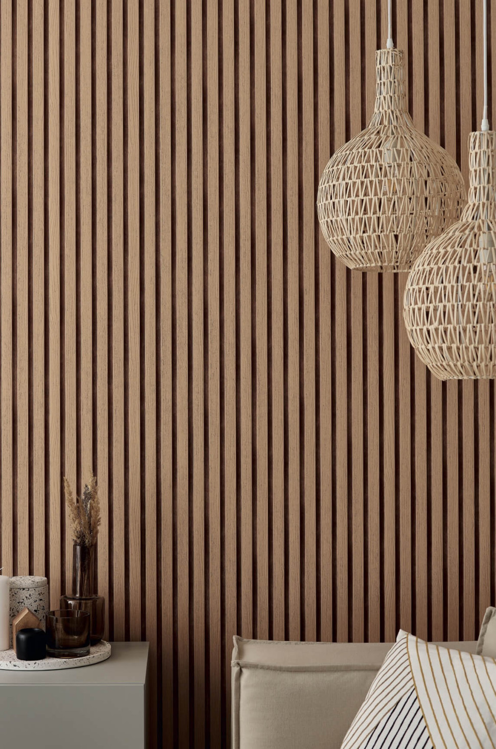 drewniane lamele dekoracja na ściany