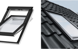 Czarne okna i kołnierze uszczelniające w ofercie marki VELUX Polska