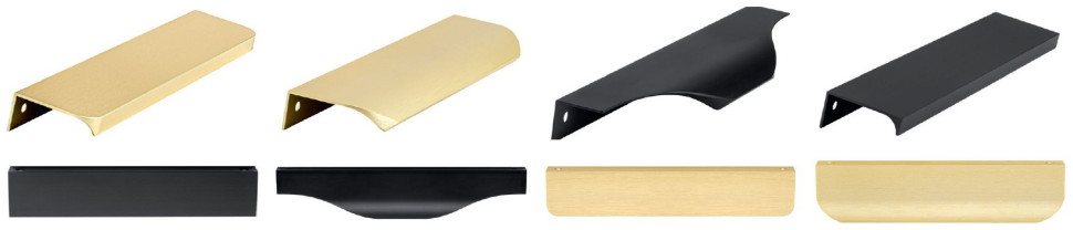 Uchwyty krawędziowe mają szerokie zastosowanie, idealnie wpasują się w wystrój łazienki, kuchni czy pokoju