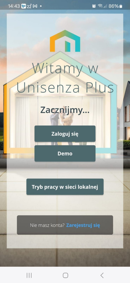 Aplikacja do sterowania termostatem Unisenza Plus