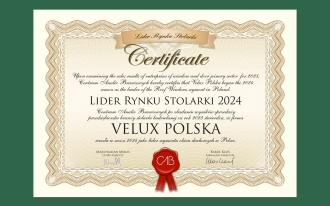 VELUX Polska z tytułem Lidera Rynku Stolarki 2024