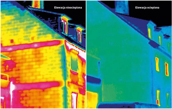 Zdjęcie wykonane kamerą termowizyjną