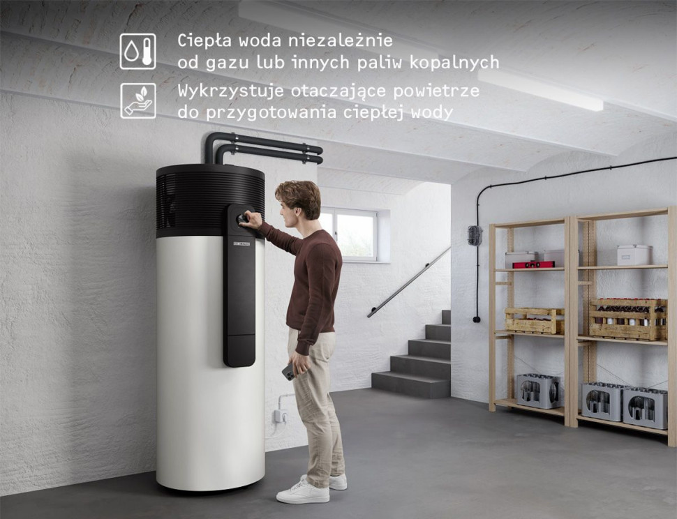 Infografika: Nowa pompa ciepła do c.w.u. serii SHP-I 300 Plus
