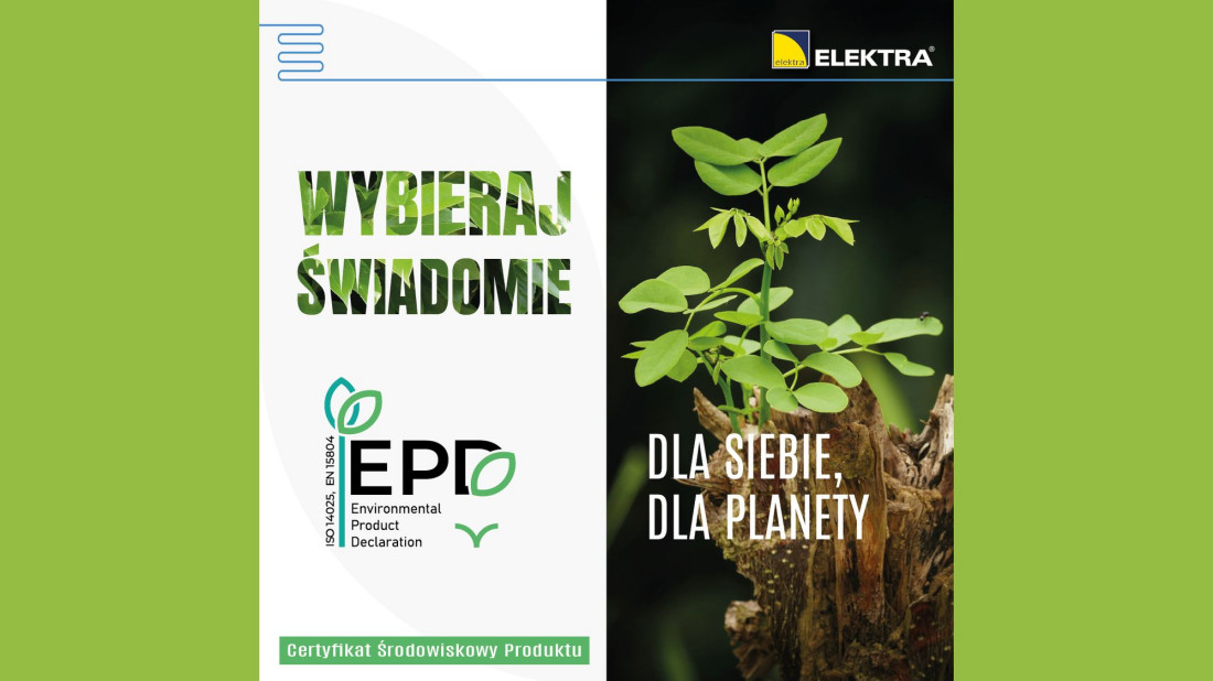 Produkty ELEKTRA z certyfikatem EPD – ekologiczne i zrównoważone rozwiązania dla lepszej przyszłości