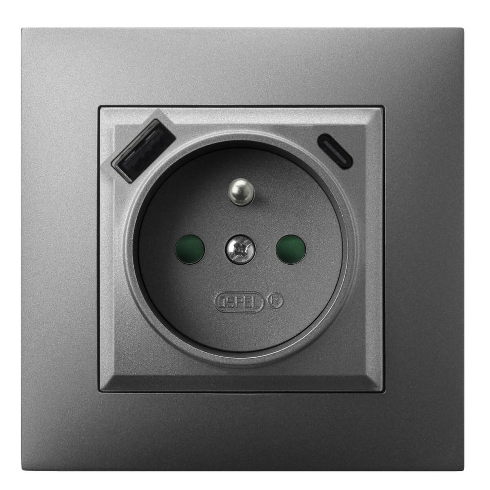 gniazdko elektryczne z portem usb ospel