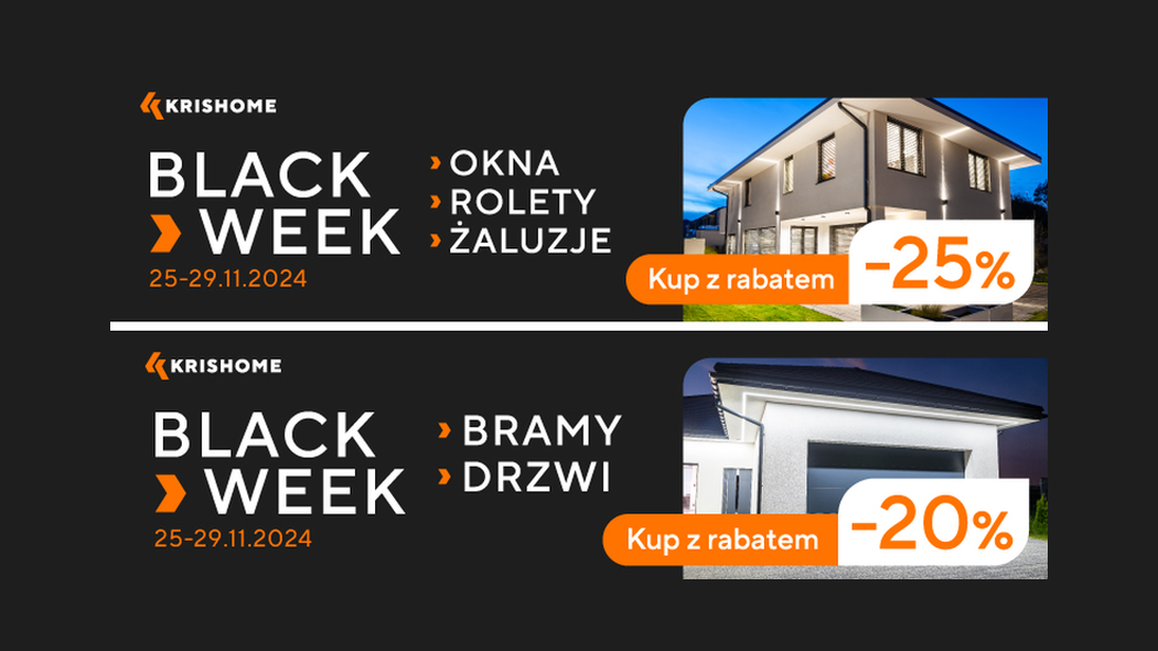 BLACK WEEK 2024 w KRISHOME! Sprawdź promocje!