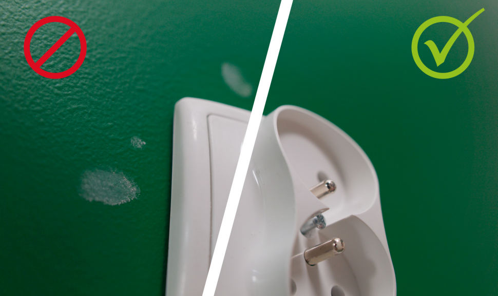 Ściany pomalowane farbą do wnętrz Caparol Samtex 7