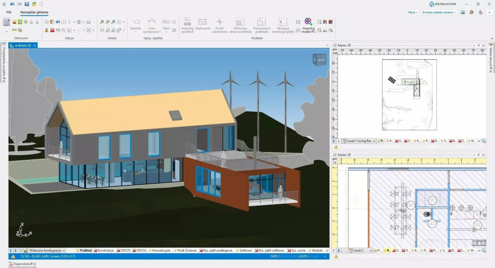 Kolejny zrzut ekranu z programu do projektowania Uponor HSE5 desktop