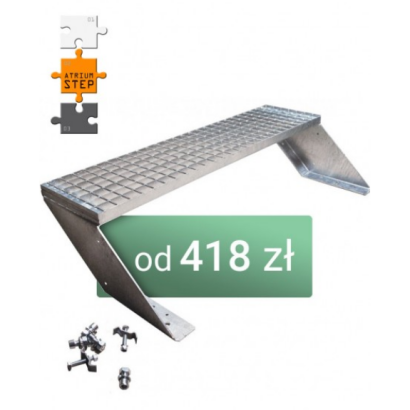 Metalowe schody zewnętrzne ATRIUM STEP