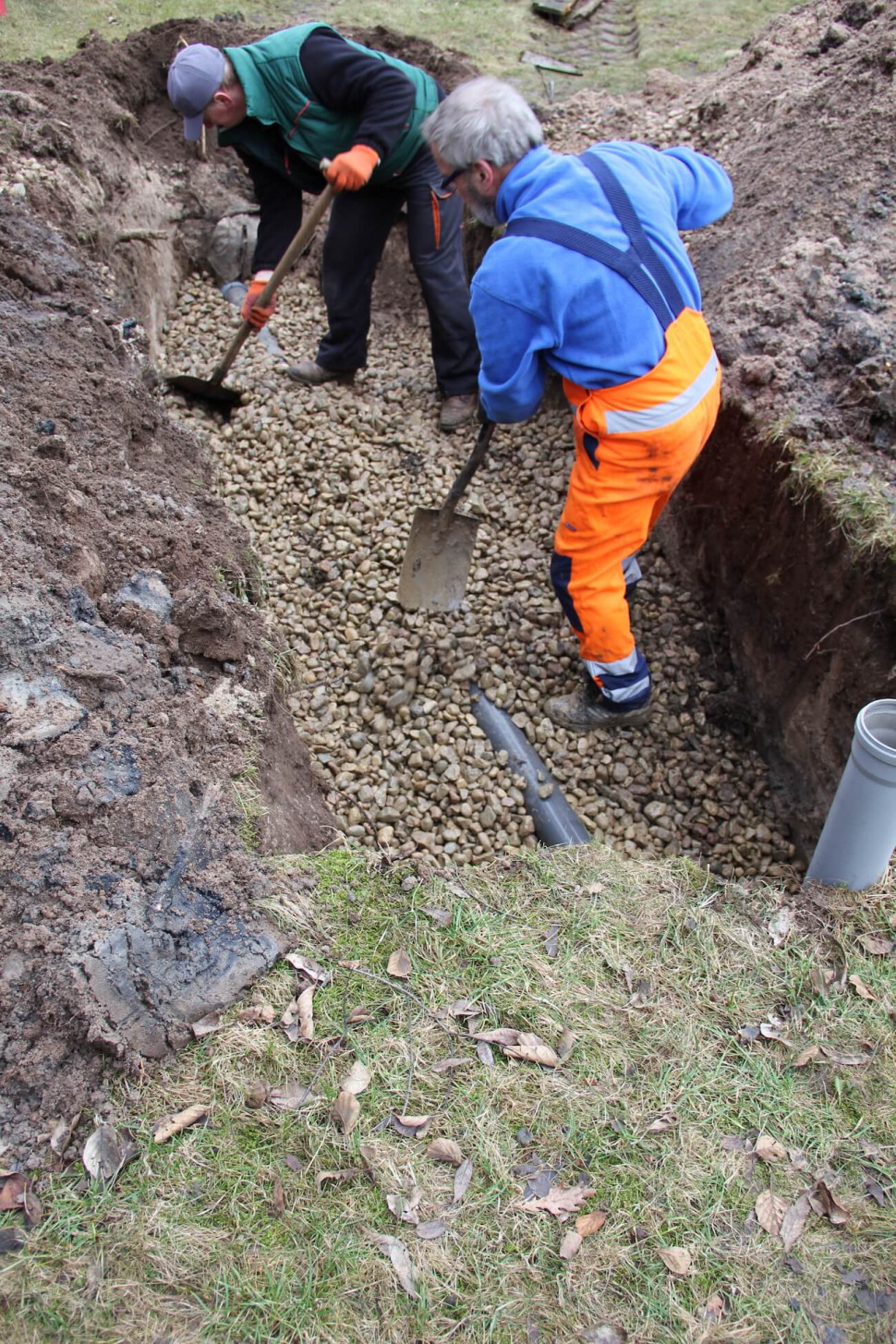 rury drenażowe oczyszczalnia układanie