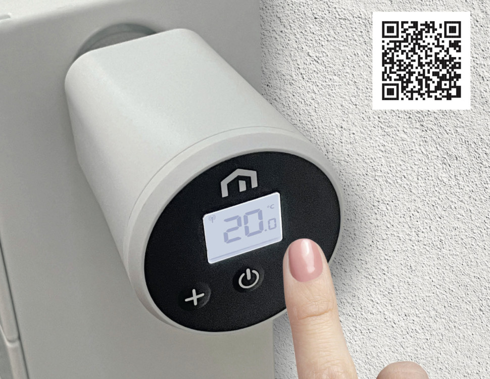 Elektroniczna głowica termostatyczna Unisenza Plus