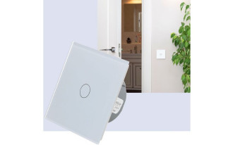 Pojedynczy biały panel szklany LIVOLO