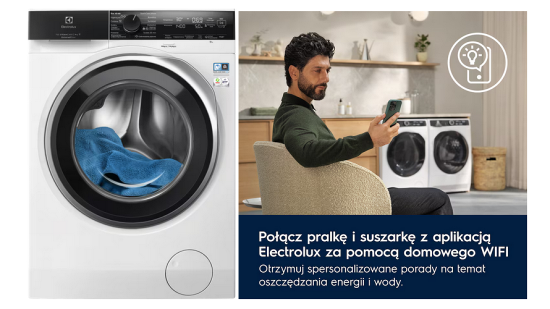 Energooszczędne i inteligentne pranie AI z Electrolux AbsoluteCare