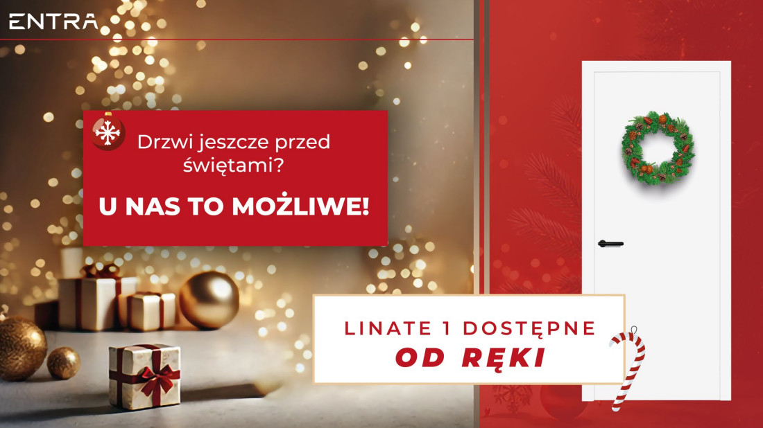 Drzwi dostępne od ręki - nowa oferta firmy ENTRA