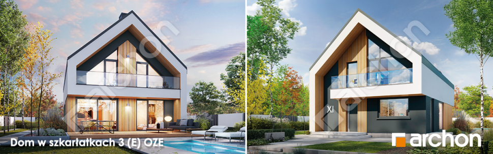 Projekt Domu w szkarłatkach 3 (E) OZE