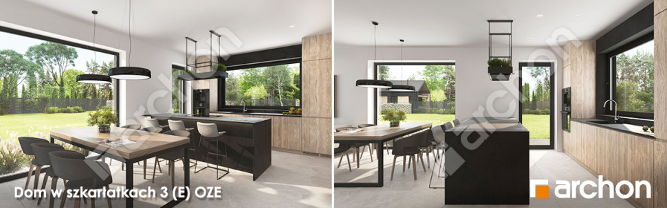 Projekt Domu w szkarłatkach 3 (E) OZE - wnętrza