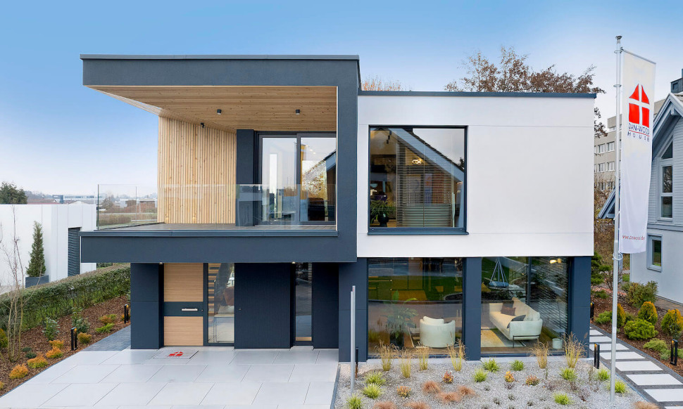 dom drewniany prefabrykowany piętrowy DANWOOD