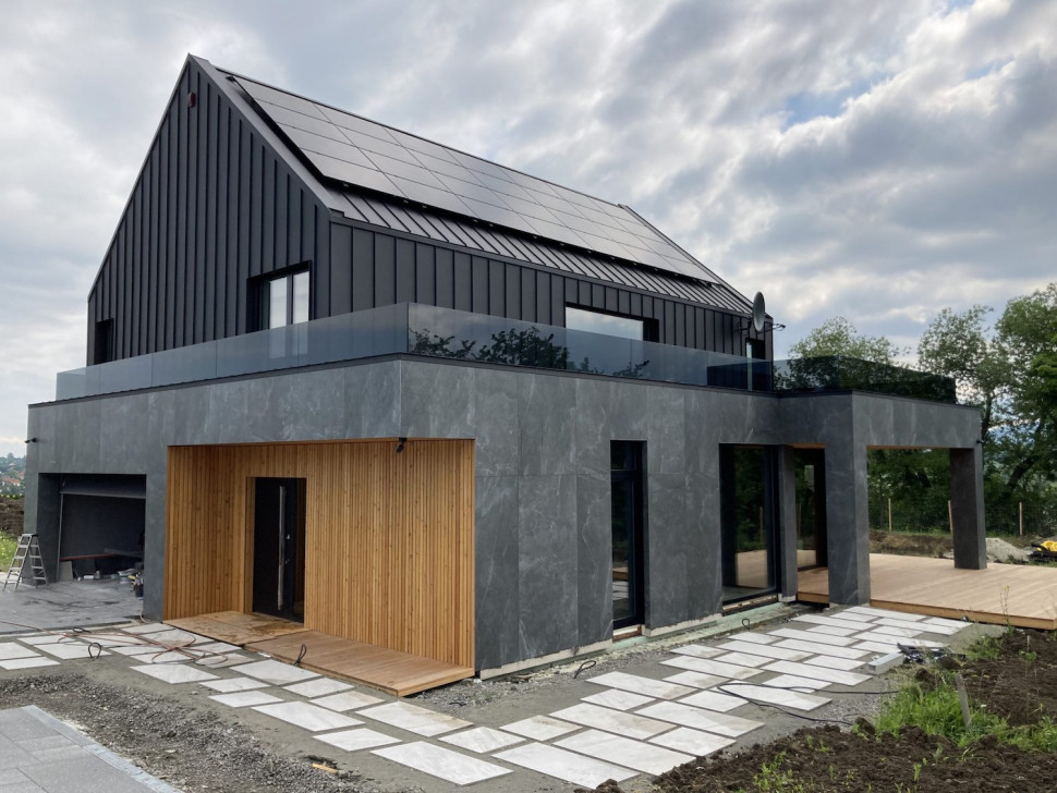 Elewacja domu z prefabrykatu drewnianego NORTHOUSE