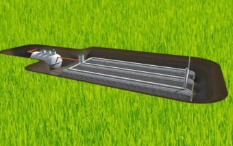 Zapchany drenaż w oczyszczalni - jak go udrożnić bez kopania ogrodu?