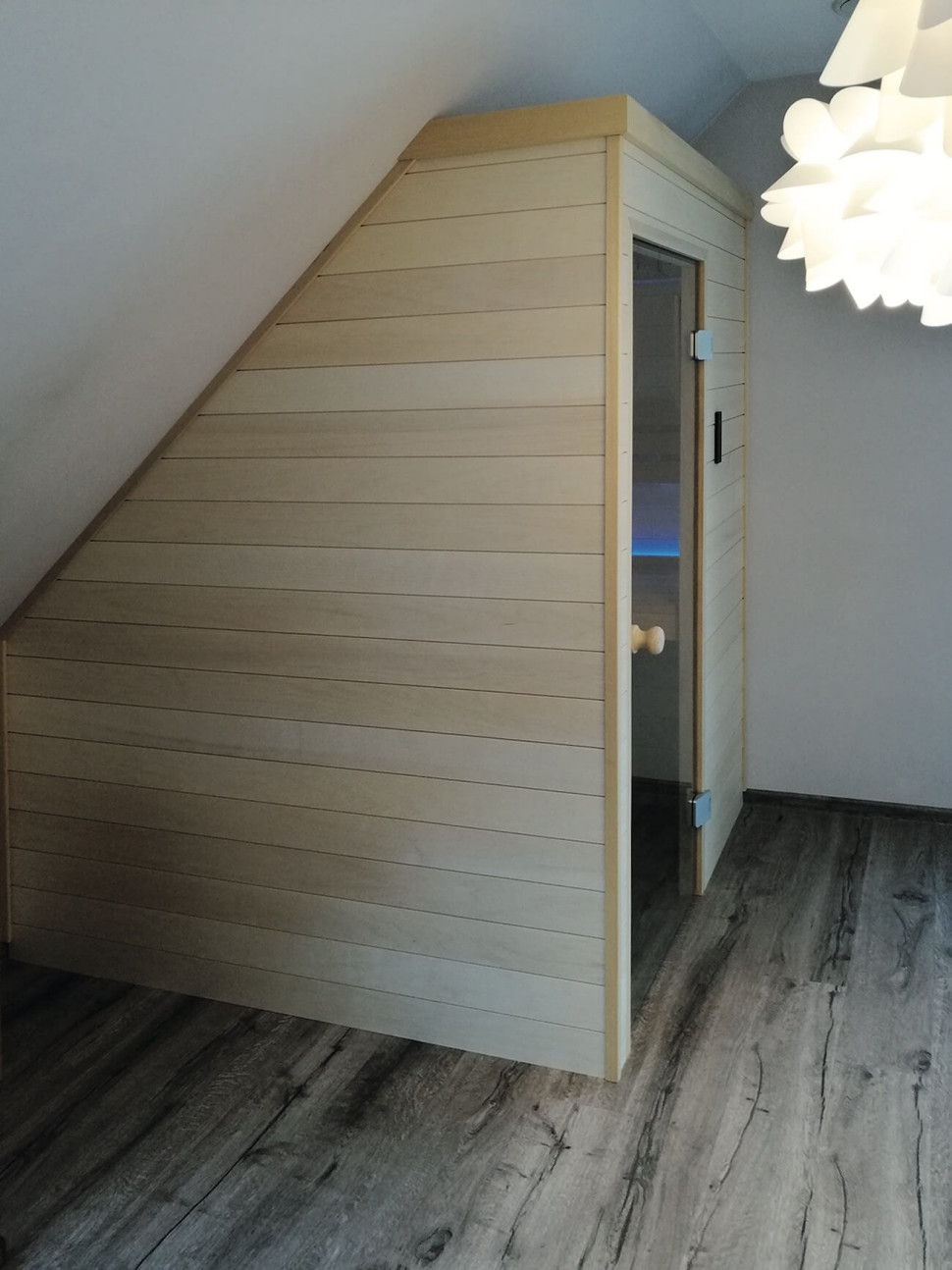 sauna na poddaszu