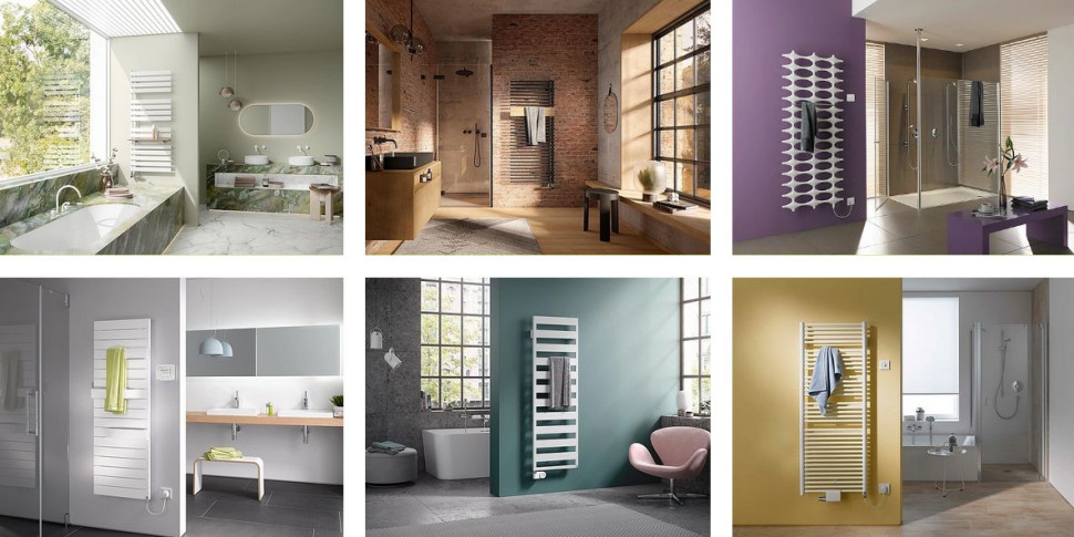 Grzejniki łazienkowe zasilane elektrycznie. fot. KERMI