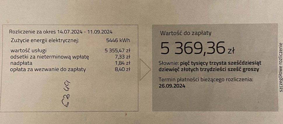 rachunek za prąd podgrzewanie podjazdu