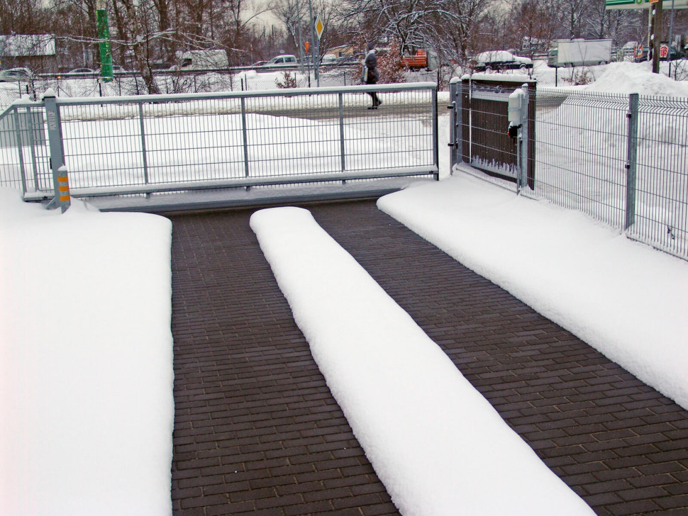 podjazd podgrzewany miejscowo