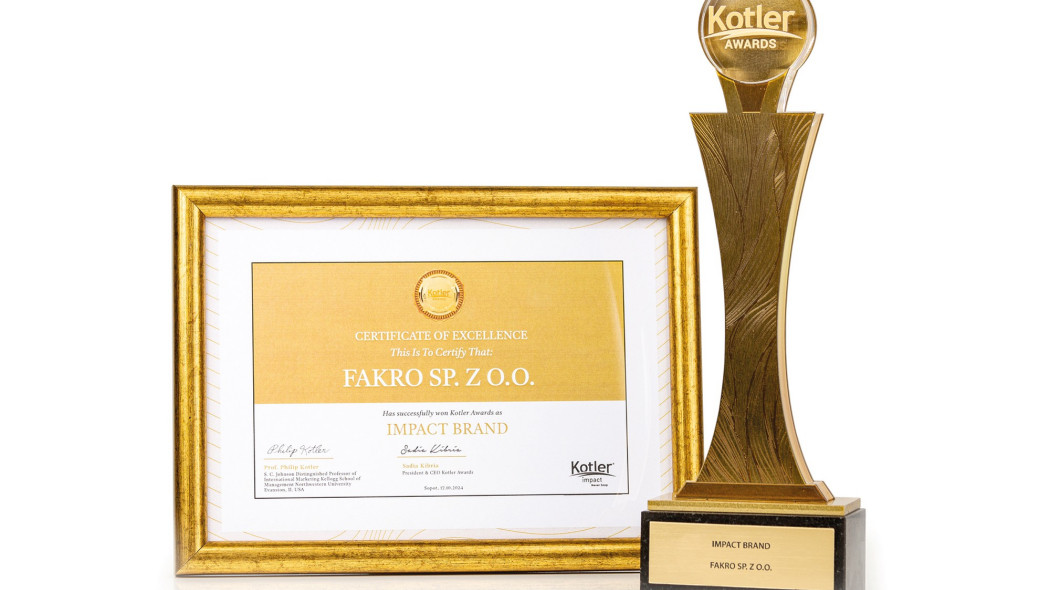 FAKRO laureatem pierwszej edycji Kotler Awards Poland 2024