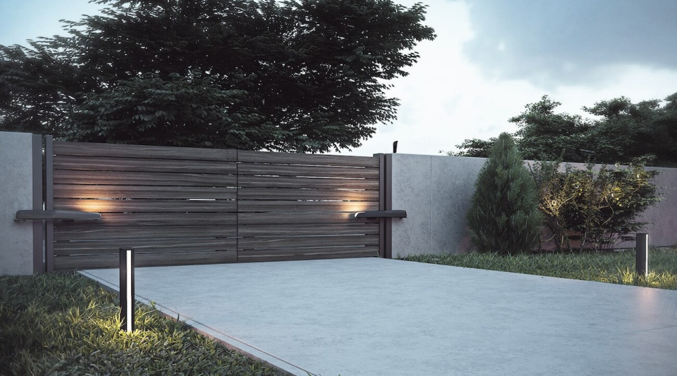 Elektromechaniczny, samohamowny siłownik 24V do bramy wjazdowej