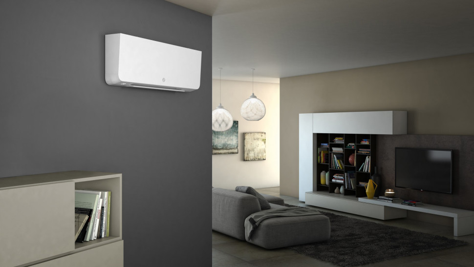 Główną zaletą zastosowania klimakonwektorów jest możliwość efektywnego wykorzystania pompy ciepła jako źródła chłodu dla pomieszczeń latem.