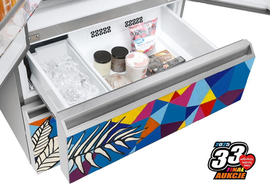 Zamrażalnik składający się z dwóch niezależnych szuflad Easy Access